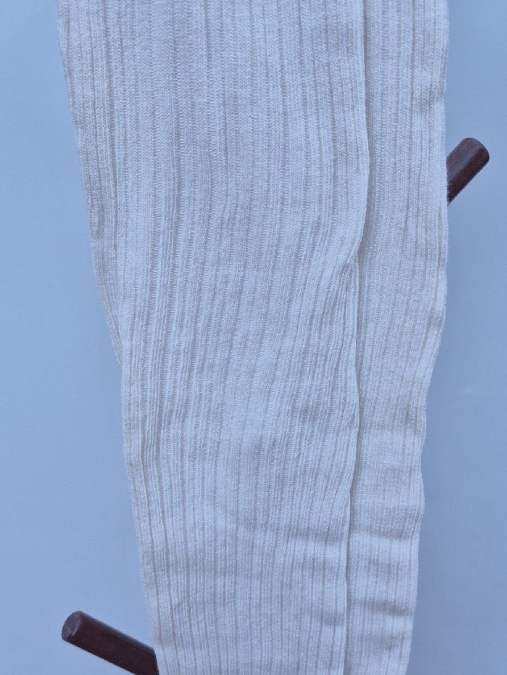 Crewcuts Ribbed Cream Knit Tights - Picture 5 of 7